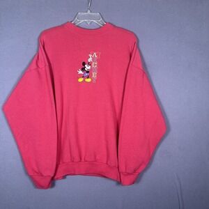 Vintage Mickey Mouse Sweatshirt Size XL 1990s Disney Mickey & Co, Embroidery